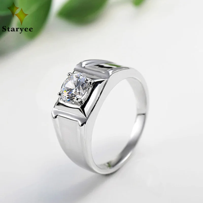 Moissanite Diamond Engagement Rings For Men Pure 14K Solid White Gold Certified 0.25 Carat Round Brilliant Cut VVS D Party Gift
Moissanite Diamond Engagement Rings For Men Pure 14K Solid White Gold Certified 0.25 Carat Round Brilliant Cut VVS D Party Gift