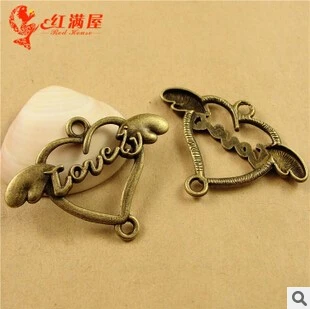 A3601 Free Shipping 50pcs/bag size 40*29mm color bronze love Wings Antique diy pendant Jewelry findings for chain accessories
A3601 Free Shipping 50pcs/bag size 40*29mm color bronze love Wings Antique diy pendant Jewelry findings for chain accessories