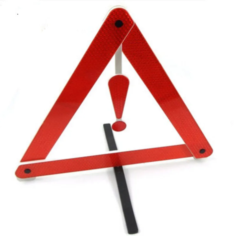 

Safety Traffic Signs On-board Tripod Warning Triangle Mark Warning Sign With Reflect Light