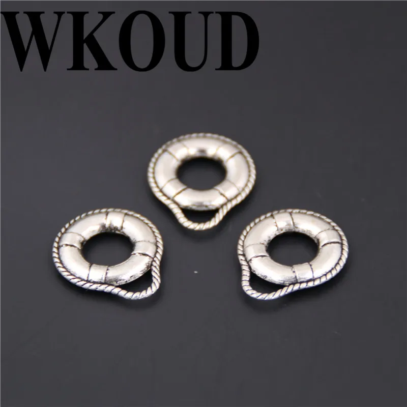 10pcs Silver color alloy sea life charm lifebuoy necklace earrings bracelet diy pendant accessories
10pcs Silver color alloy sea life charm lifebuoy necklace earrings bracelet diy pendant accessories