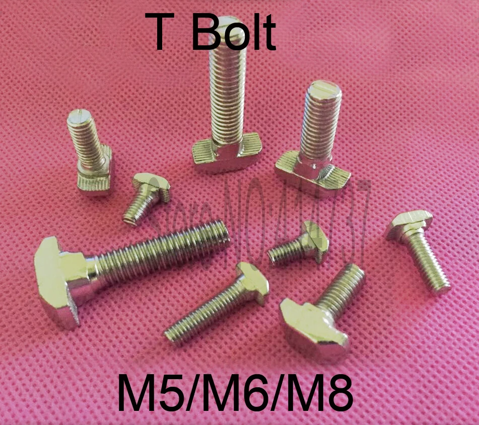 Винты с Т-образной головкой M5/M6/M8, алюминиевый Соединитель с Т-образной головкой для 20S/30S/40S/45S, алюминиевый профиль, гайка с ЧПУ, запчасти для 3D-принтера
Винты с Т-образной головкой M5/M6/M8, алюминиевый Соединитель с Т-образной головкой для 20S/30S/40S/45S, алюминиевый профиль, гайка с ЧПУ, запчасти для 3D-принтера