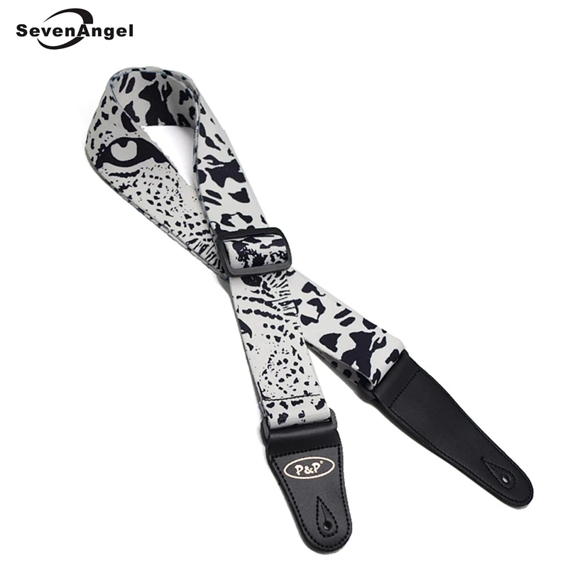 New Arrival Durable 5cm Adjustable Guitar Strap Electric Bass Black and white hunting leopard pattern Guitar Strap Belt
New Arrival Durable 5cm Adjustable Guitar Strap Electric Bass Black and white hunting leopard pattern Guitar Strap Belt