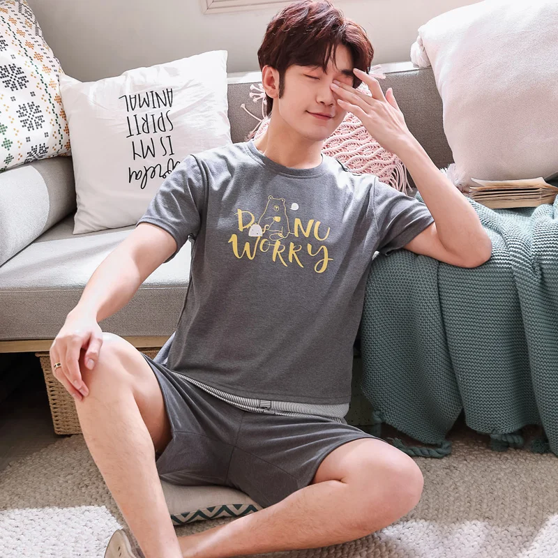 Summer 100%Cotton Couple Pajamas Cartoon Short Sleeve Round Neck Casual Soft Big Size M-3XL 2 Pieces Set Pajama Lovers Sleepwear
Summer 100%Cotton Couple Pajamas Cartoon Short Sleeve Round Neck Casual Soft Big Size M-3XL 2 Pieces Set Pajama Lovers Sleepwear
