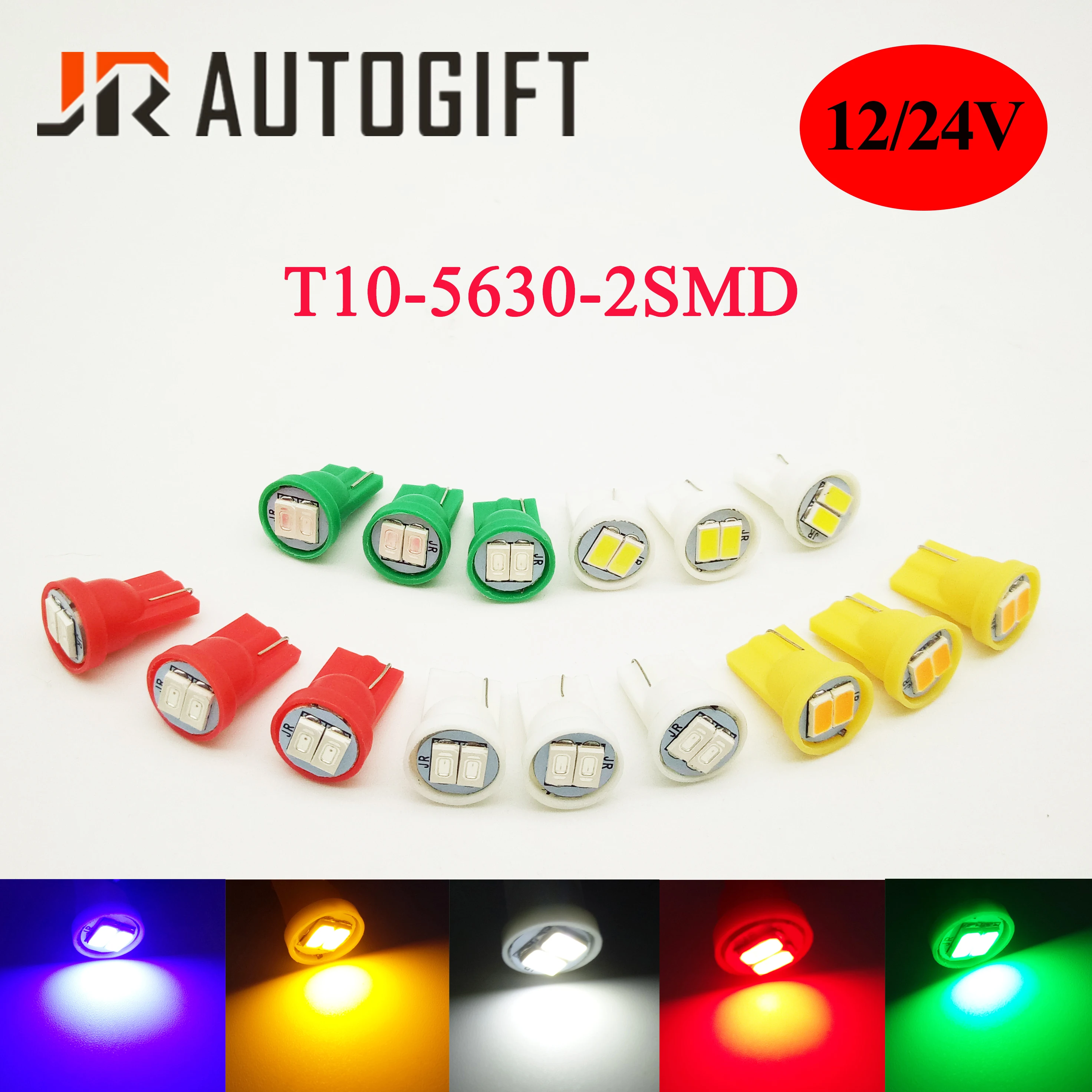 10 шт., автомобильные светодиодсветодиодный лампы T10 194 W5W 2 SMD 5630, красный/желтый/зеленый/синий 12/24 В
10 шт., автомобильные светодиодсветодиодный лампы T10 194 W5W 2 SMD 5630, красный/желтый/зеленый/синий 12/24 В