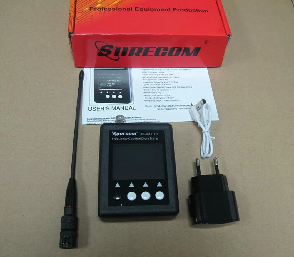 OPPXUN SF-401 Plus Digital Radio 100Mhz-3000Mhz Frequency Counter For Walkie Talkie BAOFENG for kenwood CTCSS CDCSS Meter
OPPXUN SF-401 Plus Digital Radio 100Mhz-3000Mhz Frequency Counter For Walkie Talkie BAOFENG for kenwood CTCSS CDCSS Meter