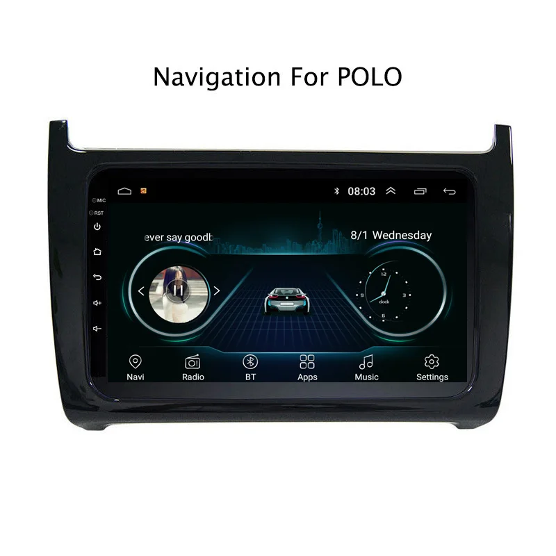 9 "2.5D Android 8 1 автомобильный DVD gps плеер для VW Polo 2011 2018 Радио стерео головное