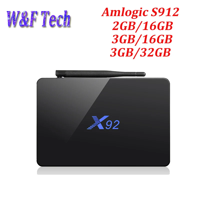 5 шт. X92 ТВ приставка Android 6 0 Amlogic S912 Восьмиядерный 2G/3G 16G/32G BT 4 4K 2 4G/5 8G WIFI H.265 Smart TV Box| |
