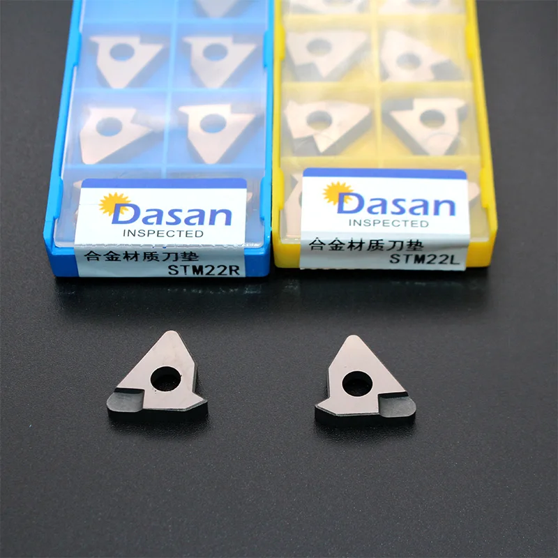 10pcs Knife pad STM22 STM22R STM22L 22mm large thread cutter Universal 22ER N60 thread Arbor Accessories Seismic iron
10pcs Knife pad STM22 STM22R STM22L 22mm large thread cutter Universal 22ER N60 thread Arbor Accessories Seismic iron