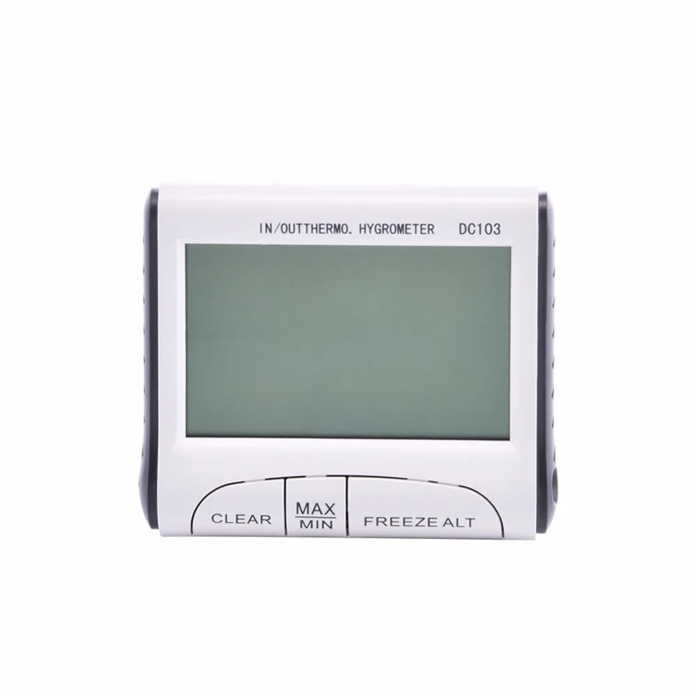 Weather Station Household Indoor and Outdoor Use Temperature Humidity Meter Display Thermometer Hygrometer DC103|thermometer hygrometer|humidity