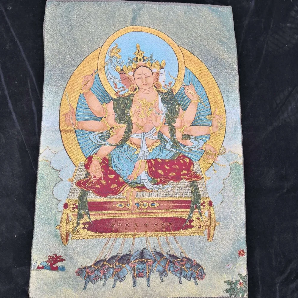 2019 непальских коллекция Традиционная тибетская Буддизм танка картины Будды