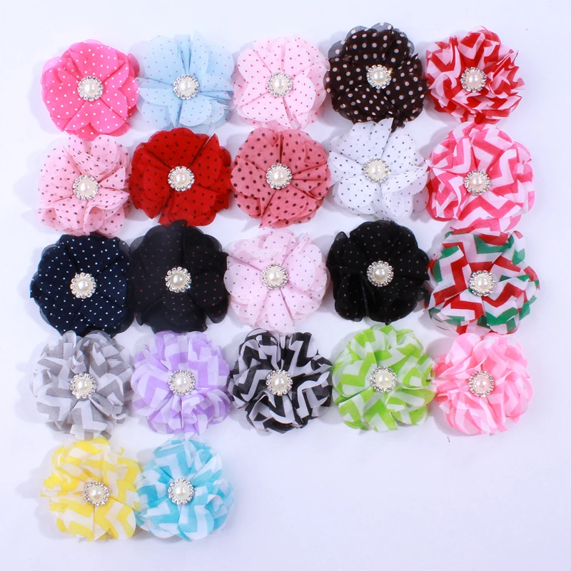 200PCS 2 inch Polka Dot Chiffon Fabric Flower with Pearl Rhinestone U Pick Color Head Wear
200PCS 2 inch Polka Dot Chiffon Fabric Flower with Pearl Rhinestone U Pick Color Head Wear