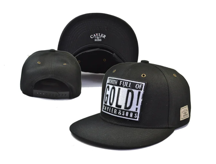 Cayler и сыновья шляпы Snapback рот золотых! Мода мужские женщины взрослые спортивные