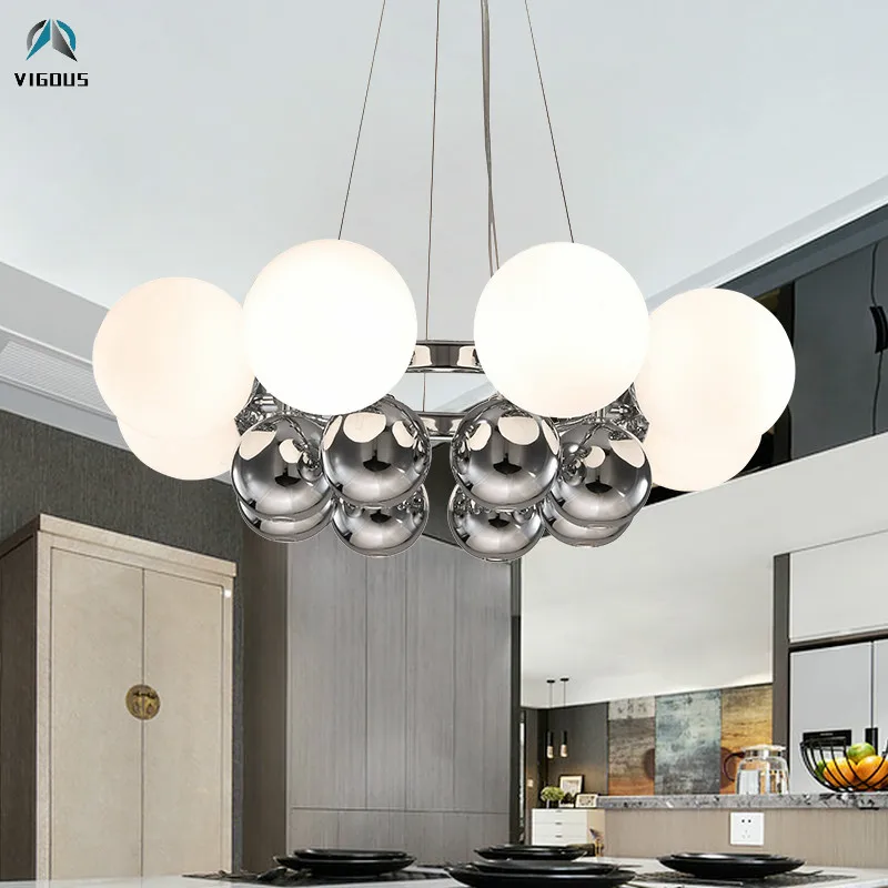 Minimalism Glass Ball Metal Round Led Chandelier Foyer Hanging Chandelier Lustre Indoor Pendant Chandelier Light Fixtures
Minimalism Glass Ball Metal Round Led Chandelier Foyer Hanging Chandelier Lustre Indoor Pendant Chandelier Light Fixtures