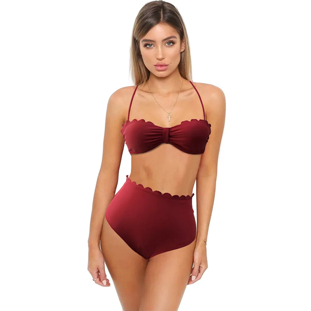 Women bikini Swimwear High Waist Strappy Bikini Set Swimsuit Female Bather Bathing swimming suit Bodysuit Monokini Sett Bikini
Women bikini Swimwear High Waist Strappy Bikini Set Swimsuit Female Bather Bathing swimming suit Bodysuit Monokini Sett Bikini