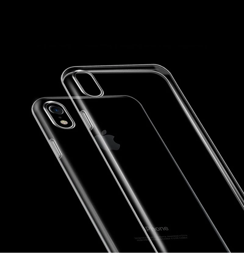 Высококачественный чехол из ТПУ для IPhone X XS XR MAX прозрачные мягкие чехлы iphone 5