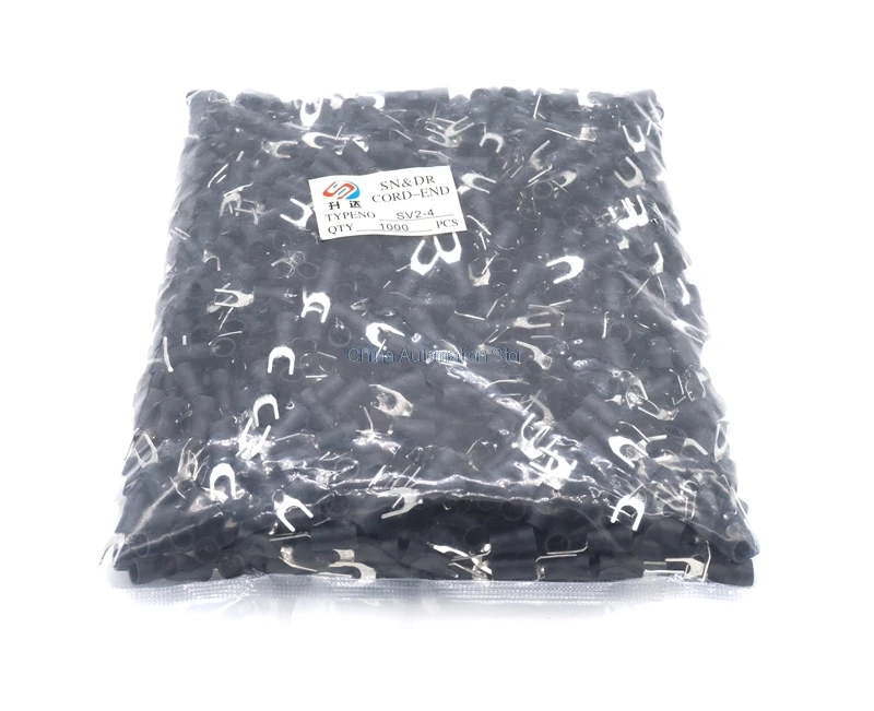 1000Pcs SV2-4 Furcate Pre-Insulating Fork Spade 16-14AWG Wire Crimp Terminals Connector
1000Pcs SV2-4 Furcate Pre-Insulating Fork Spade 16-14AWG Wire Crimp Terminals Connector