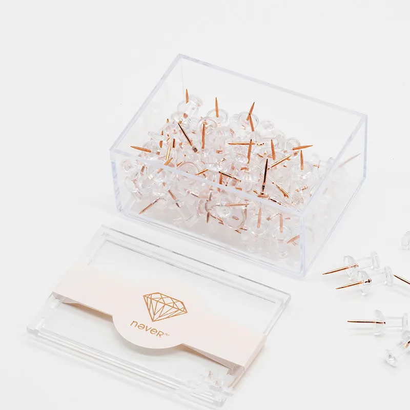 100pcs Clear Gold Push Pins Boards Thumbtack Steel Point Bulletin Board Pins the Office and School Supplies Push Pin Connectors
100pcs Clear Gold Push Pins Boards Thumbtack Steel Point Bulletin Board Pins the Office and School Supplies Push Pin Connectors