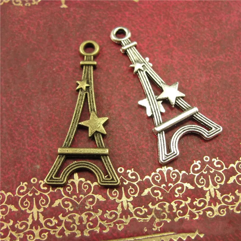 Vintage Eiffel Tower shape Pendants alloy bracelet diy Charms antique Silver bronze star Jewelry making Accessories 100pcs 9261A
Vintage Eiffel Tower shape Pendants alloy bracelet diy Charms antique Silver bronze star Jewelry making Accessories 100pcs 9261A