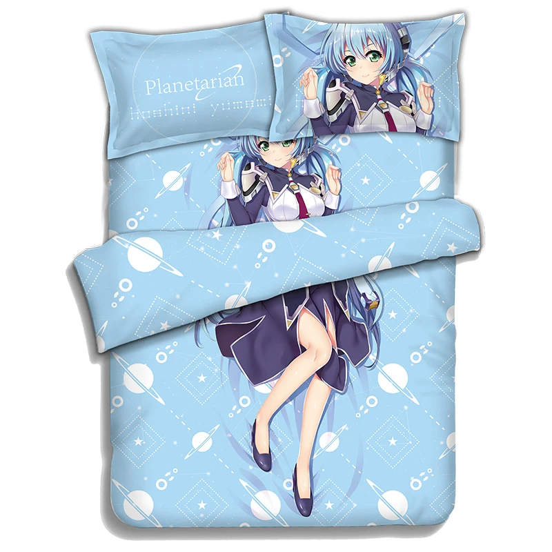 Japanese Anime planetarian Yumemi Hoshino Bedding Sheet Bedding Sets Bedcover Pillow Case 4PCS
Japanese Anime planetarian Yumemi Hoshino Bedding Sheet Bedding Sets Bedcover Pillow Case 4PCS