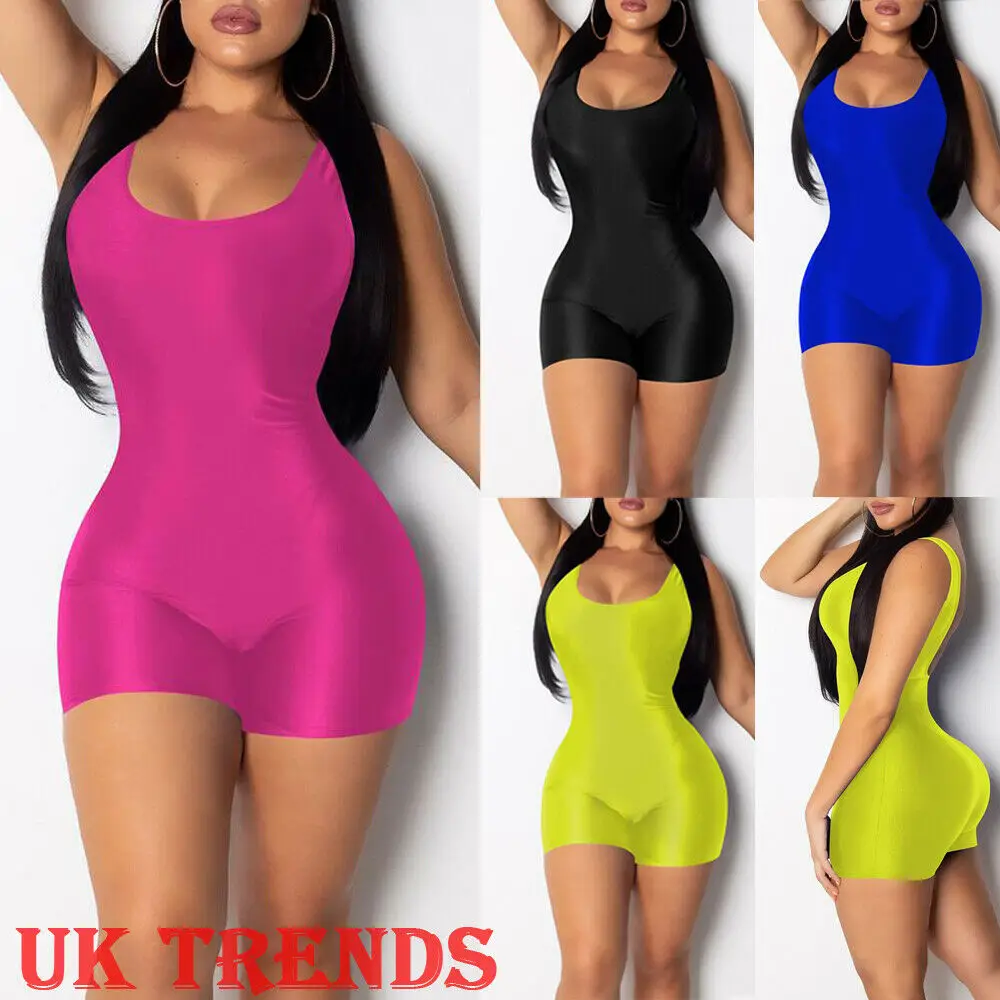 Newest trendy summer casual solid playsuit Women Sleeveless Romper Jumpsuit Bodycon Bodysuit Slim Fit Sports Short S-XL
Newest trendy summer casual solid playsuit Women Sleeveless Romper Jumpsuit Bodycon Bodysuit Slim Fit Sports Short S-XL