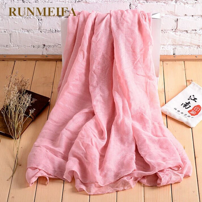 RUNMEIFA New Cotton Line Scarf Women Summer Solid Color Scarf Spring Summer Soft Comfortable 70*180 Wholesale
RUNMEIFA New Cotton Line Scarf Women Summer Solid Color Scarf Spring Summer Soft Comfortable 70*180 Wholesale