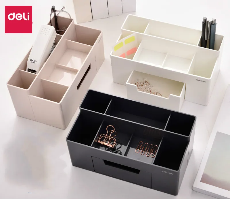 Deli 8914 Cosmetics Creative Storage Box Living Room Debris Box with Separate Drawer Office Pen Holder Office Supplies
Deli 8914 Cosmetics Creative Storage Box Living Room Debris Box with Separate Drawer Office Pen Holder Office Supplies
