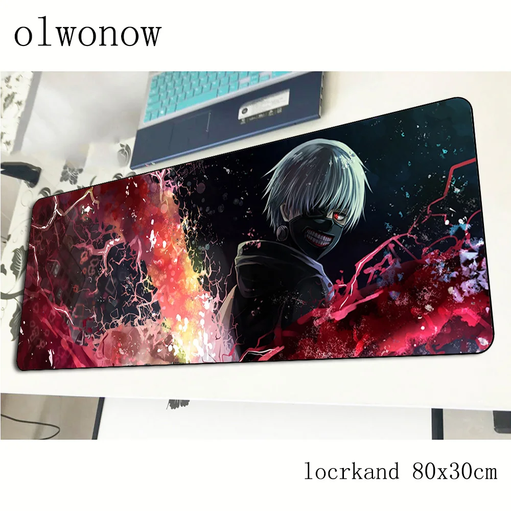 Tokyo Ghoul mousepad gamer locrkand 800x300x3mm gaming mouse pad hot sales notebook pc accessories laptop padmouse ergonomic mat
Tokyo Ghoul mousepad gamer locrkand 800x300x3mm gaming mouse pad hot sales notebook pc accessories laptop padmouse ergonomic mat