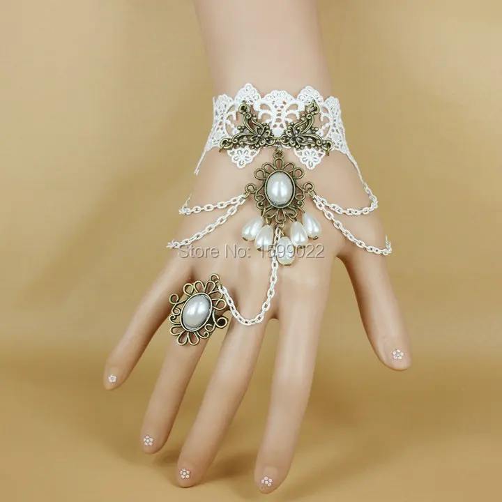 White Lace Ethnic Retro Bracelet Masquerade Costume Prom Hand Accessories for Women Teenage Girls Gothic Bridal Bangles
White Lace Ethnic Retro Bracelet Masquerade Costume Prom Hand Accessories for Women Teenage Girls Gothic Bridal Bangles