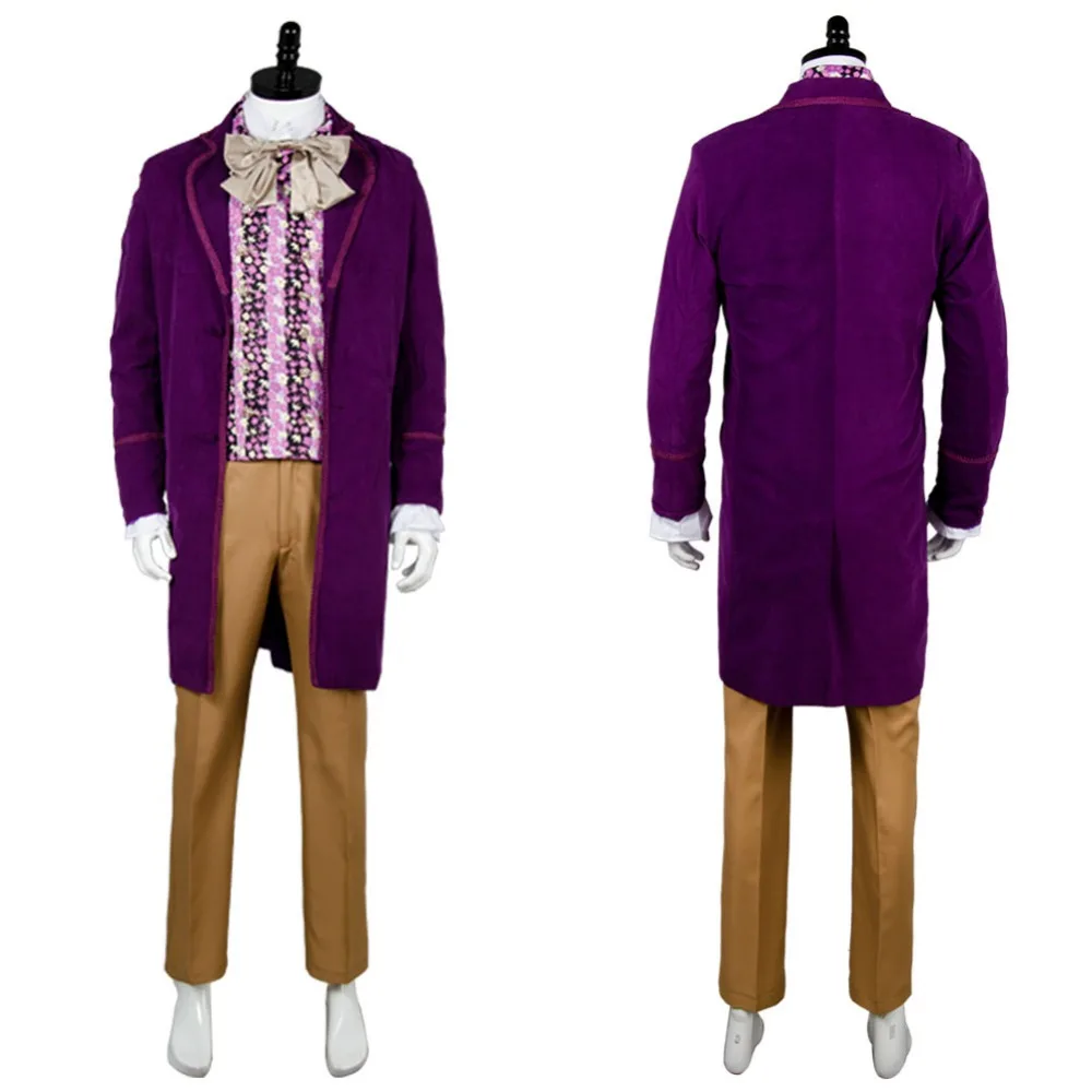 Willy Wonka and the Chocolate Factory 1971 Мужской полный комплект куртка пальто брюки галстук для мужчин Фильм Хэллоуин Косплей Костюм на заказ
Willy Wonka and the Chocolate Factory 1971 Мужской полный комплект куртка пальто брюки галстук для мужчин Фильм Хэллоуин Косплей Костюм на заказ