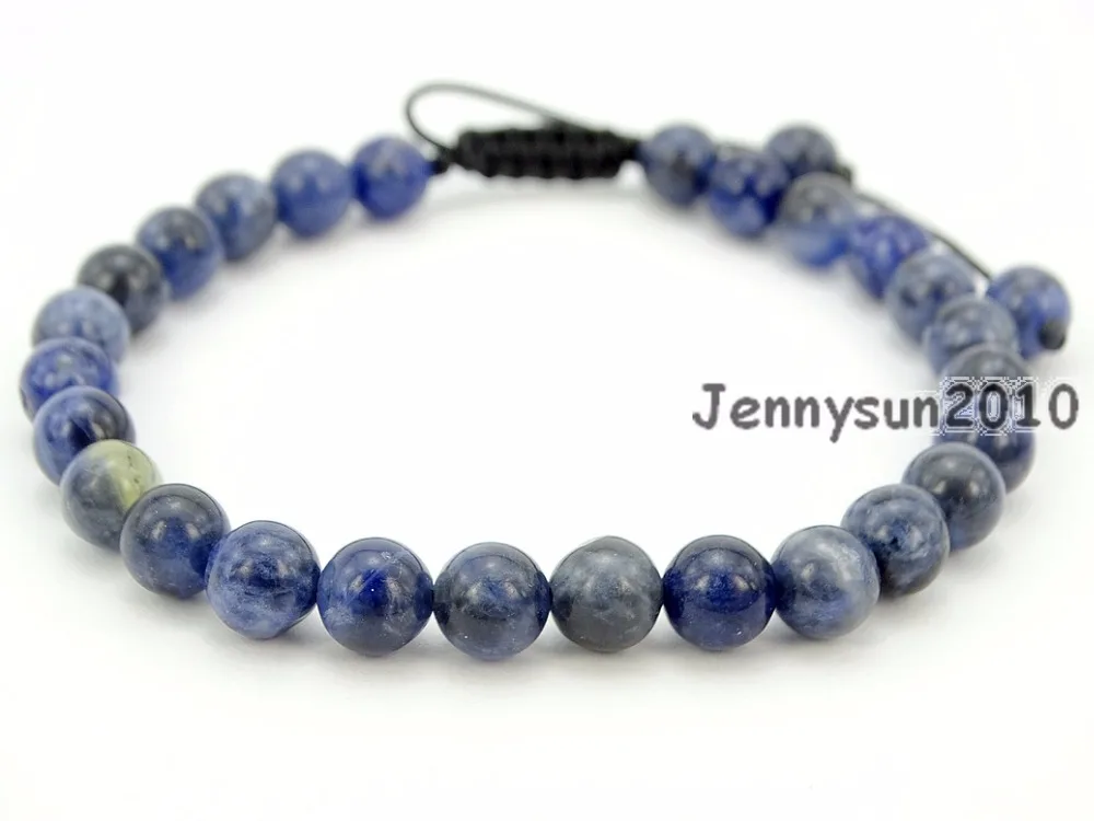 Handmade 6mm Adjustable Natural Sodalite Gems Stone Round Beads Bracelet Healing Reiki 5 Strands/Pack
Handmade 6mm Adjustable Natural Sodalite Gems Stone Round Beads Bracelet Healing Reiki 5 Strands/Pack
