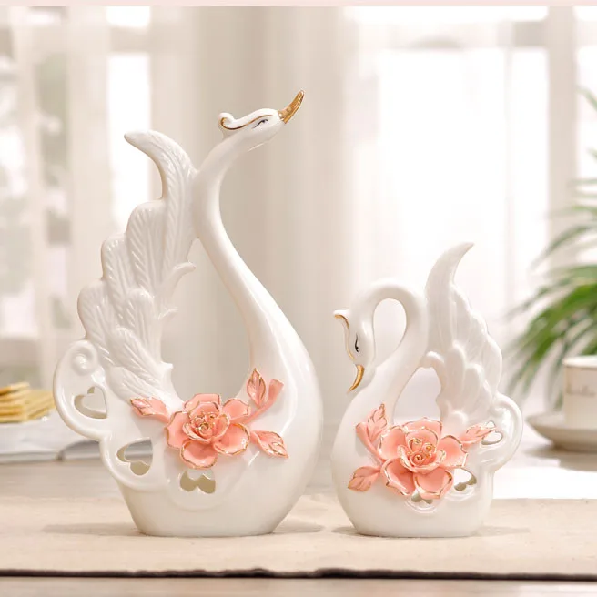 white ceramic swan home decor crafts room decoration ceramic handicraft ornament porcelain animal figurines wedding decorations
white ceramic swan home decor crafts room decoration ceramic handicraft ornament porcelain animal figurines wedding decorations