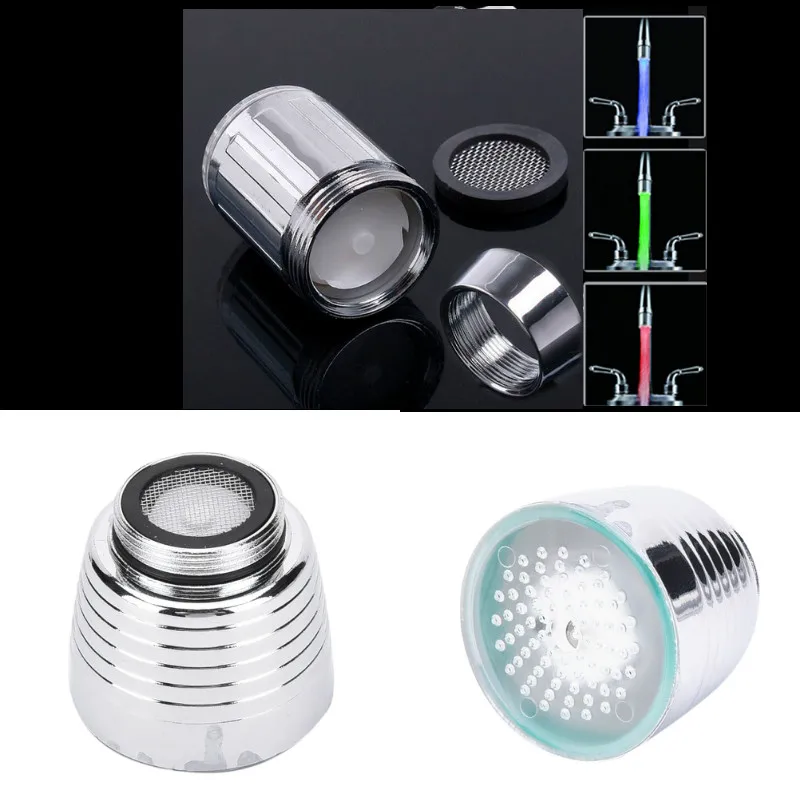 Luminous LED Water Faucet Shower Tap Temperature Sensor Intelligent Light-up Water Nozzle Head Light Kitchen Faucets 3Color
Luminous LED Water Faucet Shower Tap Temperature Sensor Intelligent Light-up Water Nozzle Head Light Kitchen Faucets 3Color