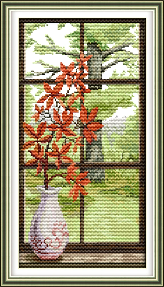 Red leaves Lily flowers painting counted printed on canvas DMC 14CT 11CT DMC chinese Cross Stitch Embroider kits Needlework Sets
Red leaves Lily flowers painting counted printed on canvas DMC 14CT 11CT DMC chinese Cross Stitch Embroider kits Needlework Sets