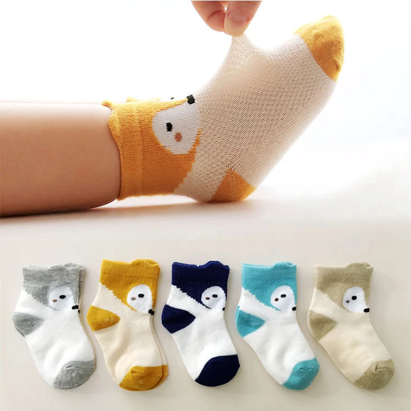 5 Pairs/Lot 0-6Y baby socks summer newborn cotton cartoon fox sokjes for boys girls sock breathable soft kids sock infant sokken
5 Pairs/Lot 0-6Y baby socks summer newborn cotton cartoon fox sokjes for boys girls sock breathable soft kids sock infant sokken