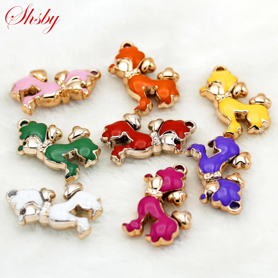 Shsby 5pcs colour mixture DIY oil drip dog Pendant Jewelry gold Charms Handmade Necklace Girls Kids Accessory for key chain
Shsby 5pcs colour mixture DIY oil drip dog Pendant Jewelry gold Charms Handmade Necklace Girls Kids Accessory for key chain