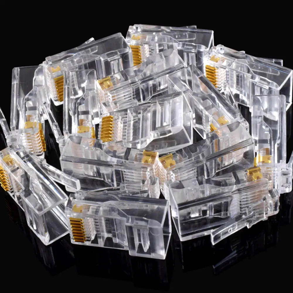 25Pcs Gold plated RJ45 Net Network Modular Plug Cat5 CAT5e Connector New Drop Shipping
25Pcs Gold plated RJ45 Net Network Modular Plug Cat5 CAT5e Connector New Drop Shipping