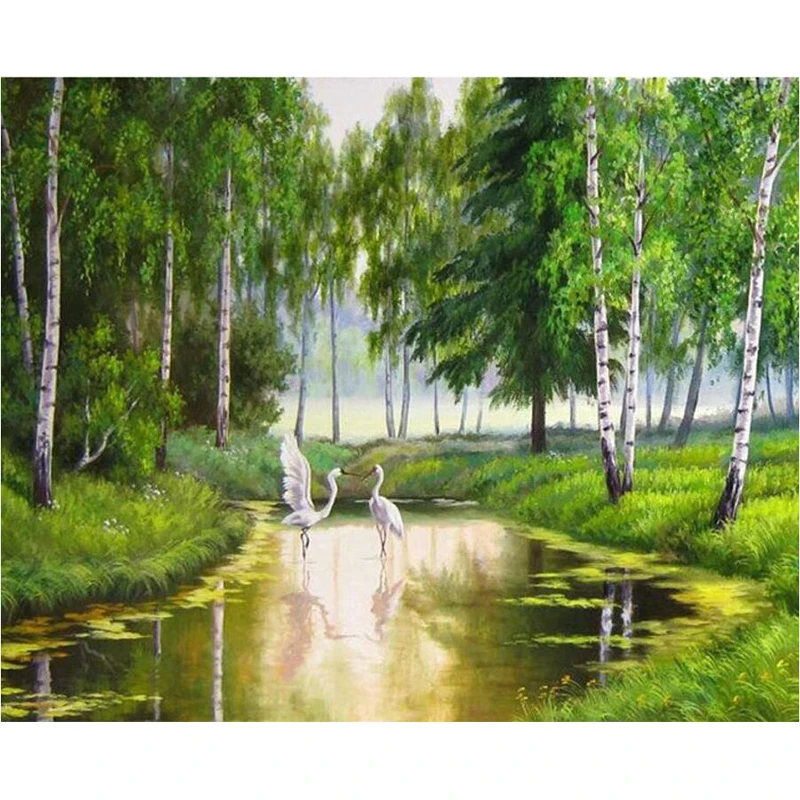 YIKEE diamond painting Swan in the forest,5d pictures,full diamond embroidery K1522
YIKEE diamond painting Swan in the forest,5d pictures,full diamond embroidery K1522