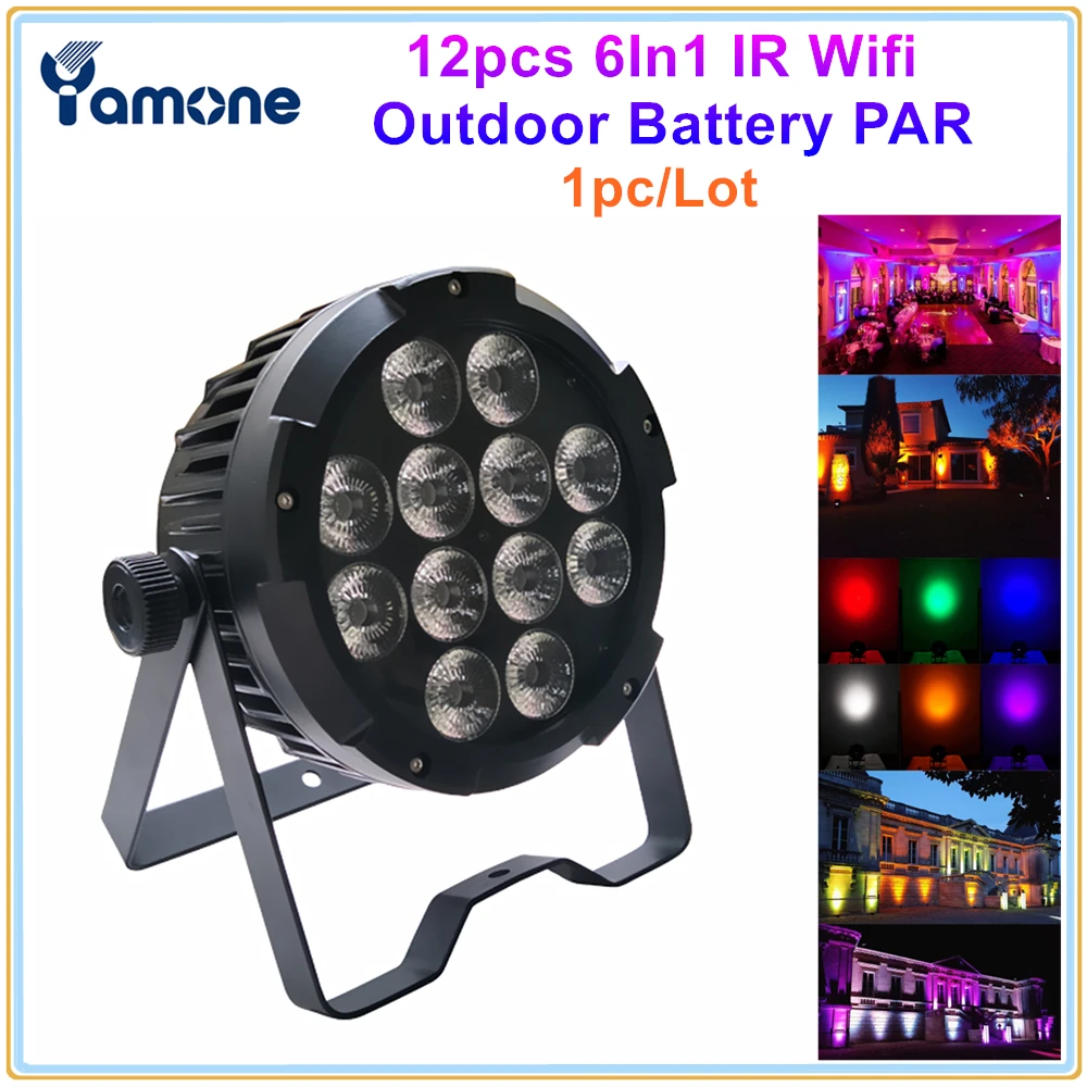 1x IP65 12pcs*12W RGBWA+UV 6In1 LED Wireless DMX WiFi IR Waterproof Battery Par Color Wash Stage Battery Uplight For Outdoor
1x IP65 12pcs*12W RGBWA+UV 6In1 LED Wireless DMX WiFi IR Waterproof Battery Par Color Wash Stage Battery Uplight For Outdoor