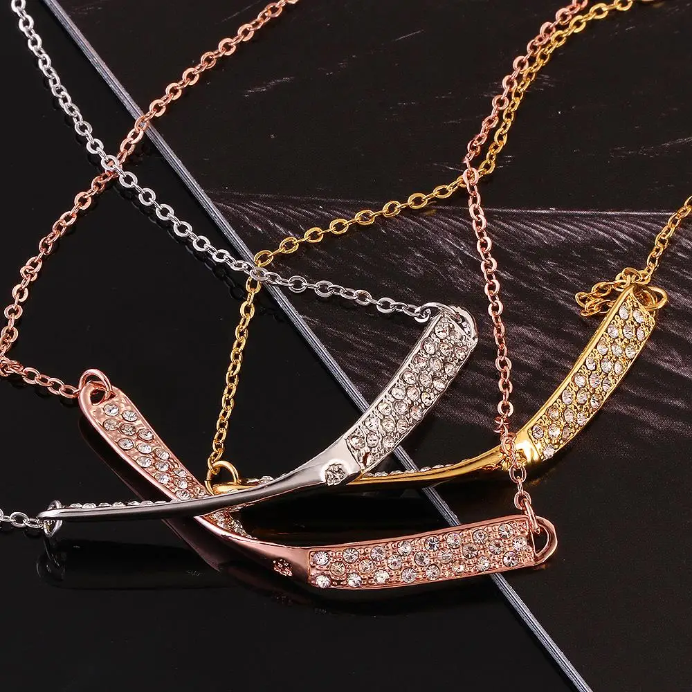 Pendent Necklace New Fashion Ladies Gold Rhinestone for Women gift Jewelry | Украшения и аксессуары