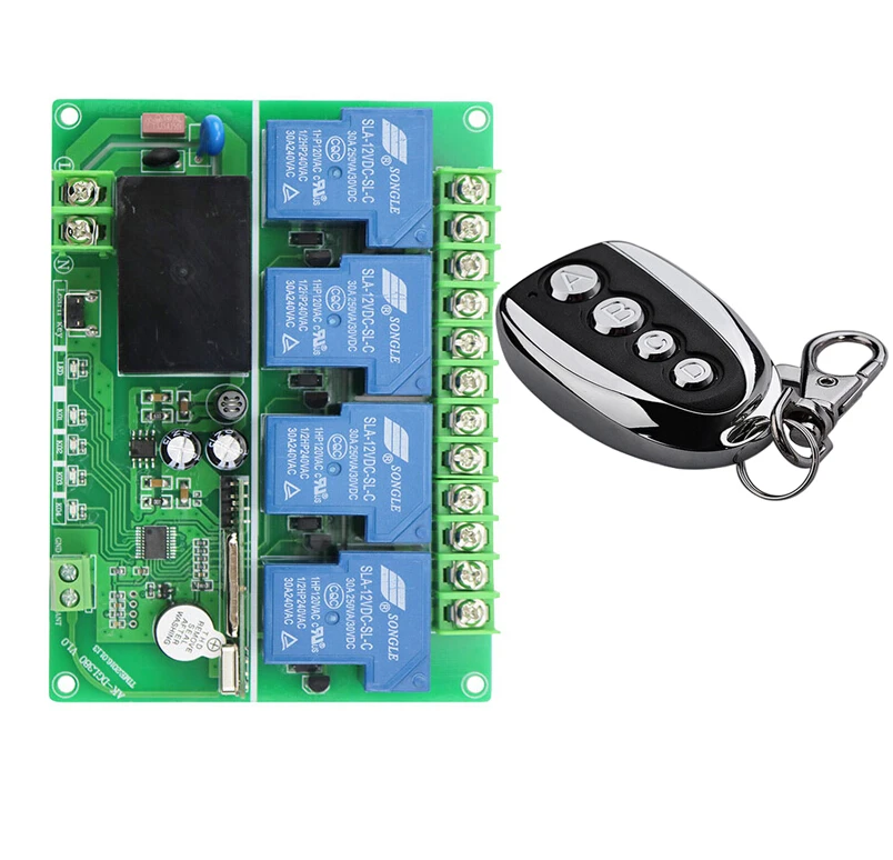 AC 220 V 240V 250V 380V 4 CH RF Wireless Remote Control 1* Receiver +1* Transmitter more stable and safe
AC 220 V 240V 250V 380V 4 CH RF Wireless Remote Control 1* Receiver +1* Transmitter more stable and safe