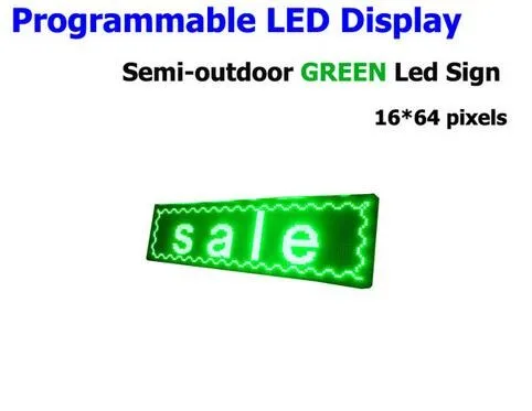 FREE SHIPPINGLED Electronic Scrolling Display Message Billboard Green LED Sign Semi-outdoor Advertising Board 16*64pixel 25*73cm
FREE SHIPPINGLED Electronic Scrolling Display Message Billboard Green LED Sign Semi-outdoor Advertising Board 16*64pixel 25*73cm