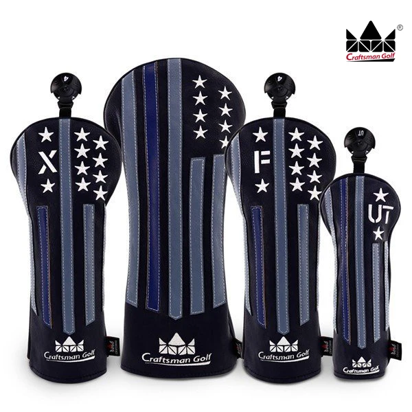 Craftsman Golf Wood Headcover Set Driver Fairway Hybrid USA Black & Star Stripe Retro Club Head деревянные покрытия
Craftsman Golf Wood Headcover Set Driver Fairway Hybrid USA Black & Star Stripe Retro Club Head деревянные покрытия