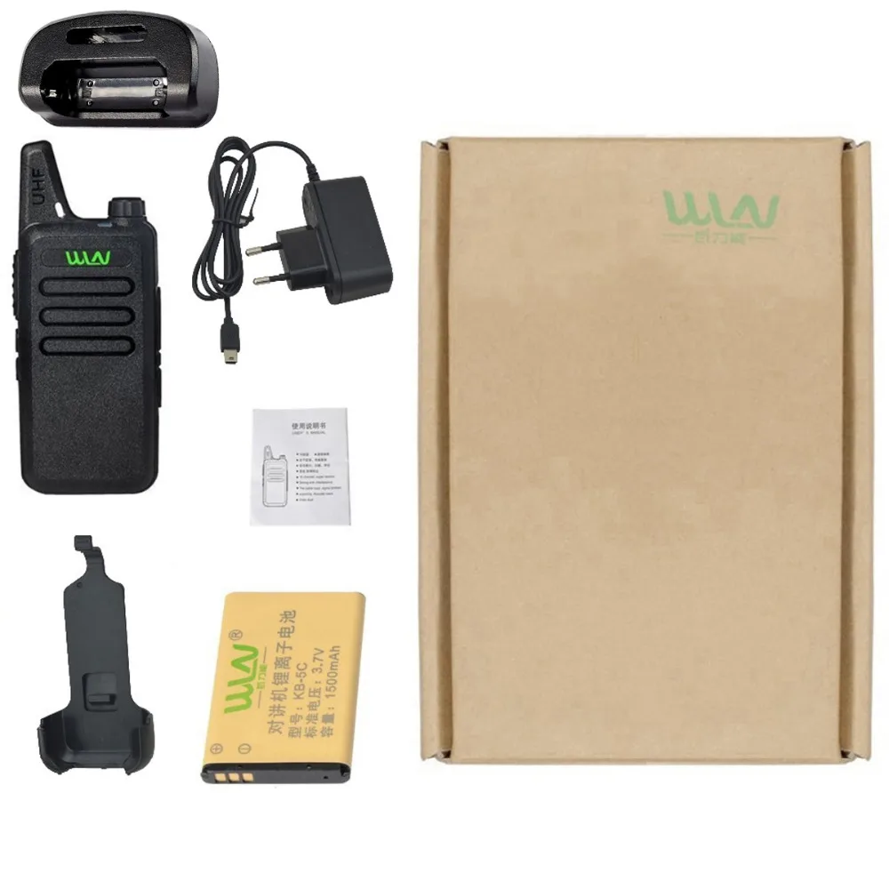 20pcs NEW Radio Walkie Talkie WLN KD-C1 5W UHF 400-470MHz CTCSS/DCS TOT VOX Scan Squelch Two Way Radio MINI-handheld Transceiver
20pcs NEW Radio Walkie Talkie WLN KD-C1 5W UHF 400-470MHz CTCSS/DCS TOT VOX Scan Squelch Two Way Radio MINI-handheld Transceiver