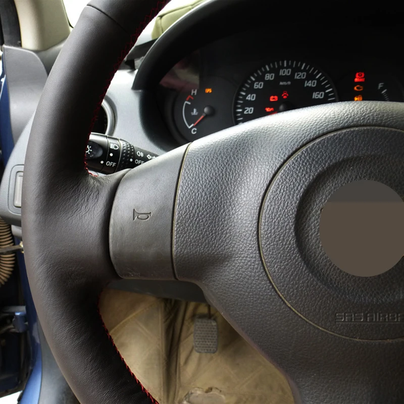 Искусственная кожа ручной работы DIY чехол рулевого колеса автомобиля для Suzuki SX4