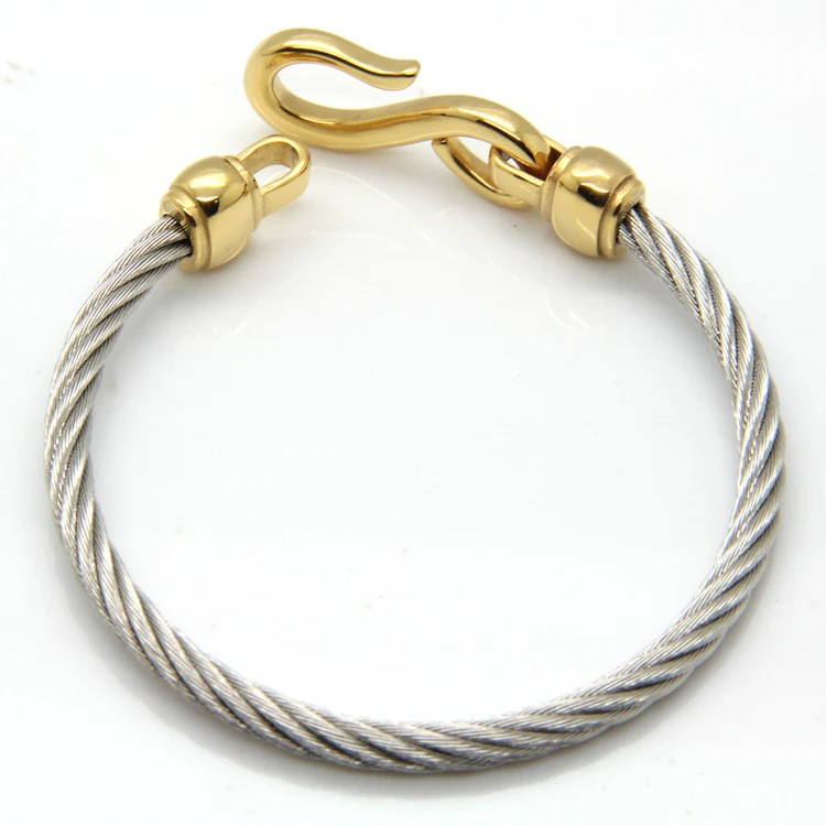 Two-Color Titanium Steel Bracelet Hooks Fashion Jewelry Infinity Love Charm Bracelets & Bangles For Women
Two-Color Titanium Steel Bracelet Hooks Fashion Jewelry Infinity Love Charm Bracelets & Bangles For Women