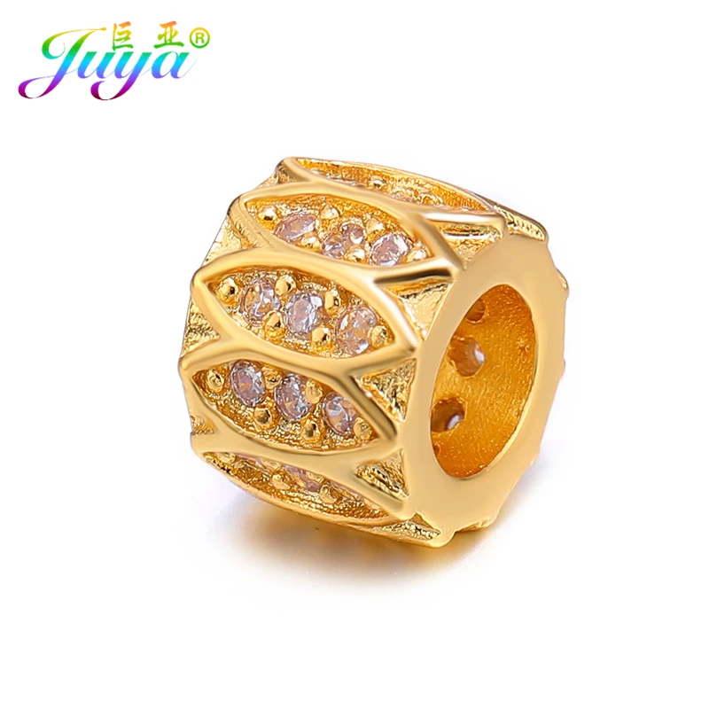Juya 3Pcs/Lot Micro Pave Zircon Big Hole Spacer Tube Beads For Handmade Natural Stones Beadwork Jewelry Making
Juya 3Pcs/Lot Micro Pave Zircon Big Hole Spacer Tube Beads For Handmade Natural Stones Beadwork Jewelry Making