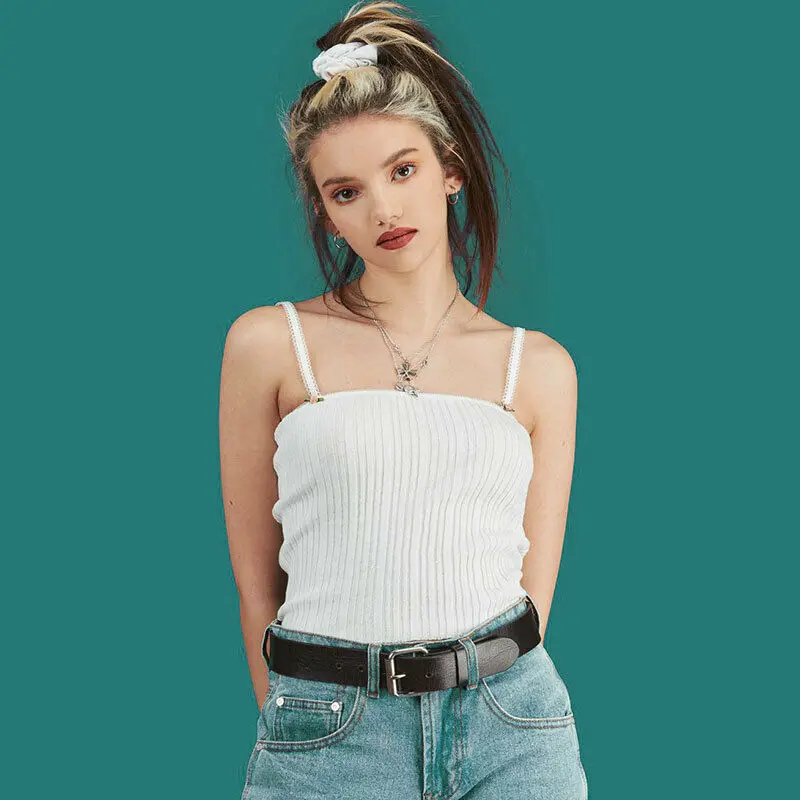 Fashion Women Summer Solid Color Tank Tops Ladies Casual Off Shoulder Sleeveless Top Straps Camis New arrival
Fashion Women Summer Solid Color Tank Tops Ladies Casual Off Shoulder Sleeveless Top Straps Camis New arrival