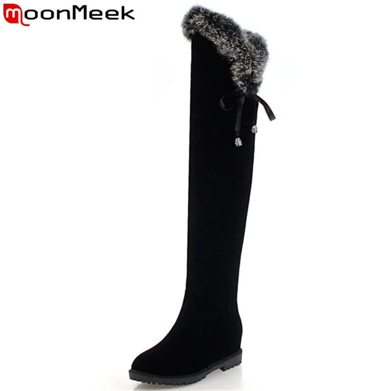 MoonMeek black fashion hot sale new over the knee boots women flock zip elegant ladies shoes woman long boots big size 34-43
MoonMeek black fashion hot sale new over the knee boots women flock zip elegant ladies shoes woman long boots big size 34-43