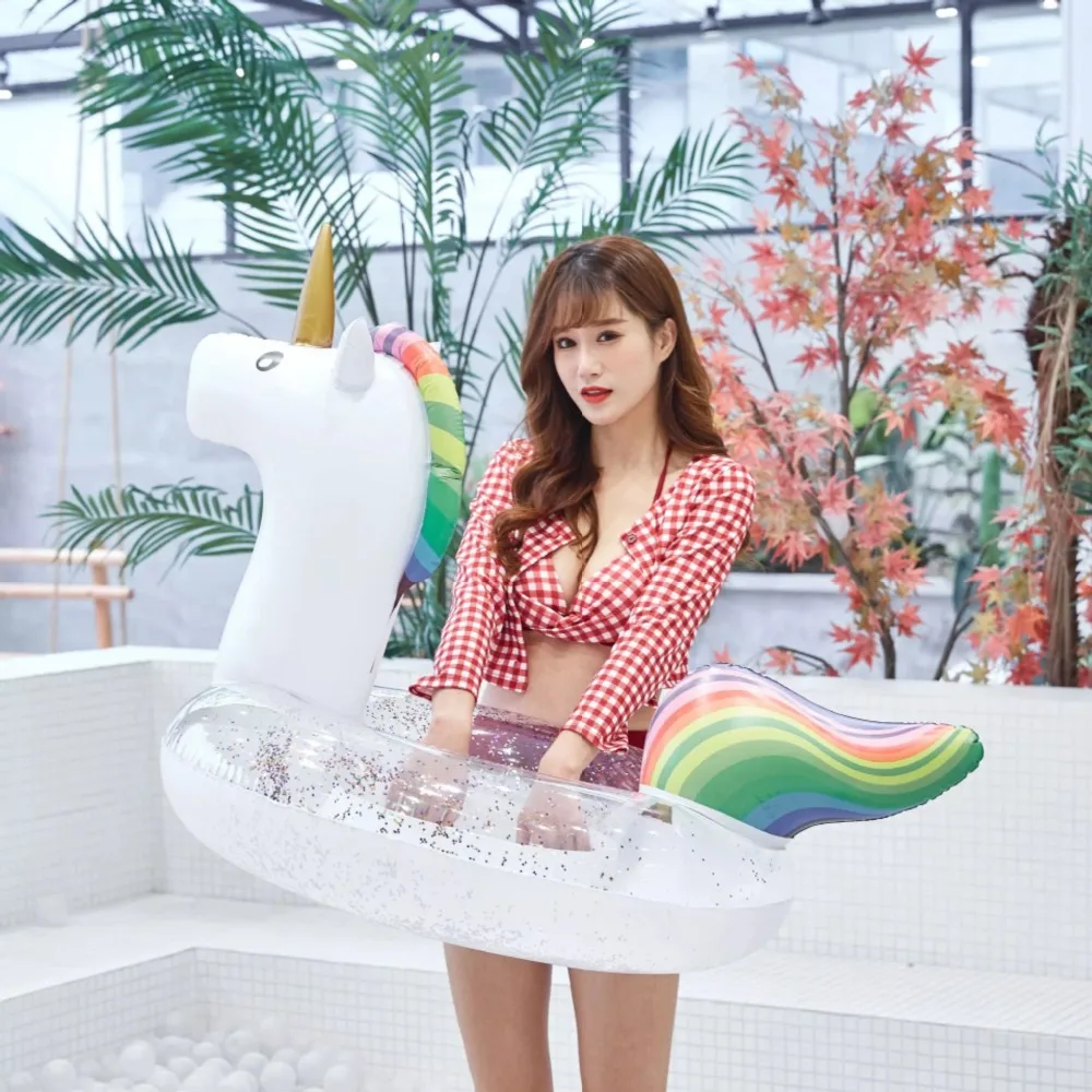 The New Adult Super Large Swimming Ring Summer Party Shiny Rainbow Unicorn Inflatable Seat Float Kids Gift Pool Toys Beach Party
The New Adult Super Large Swimming Ring Summer Party Shiny Rainbow Unicorn Inflatable Seat Float Kids Gift Pool Toys Beach Party
