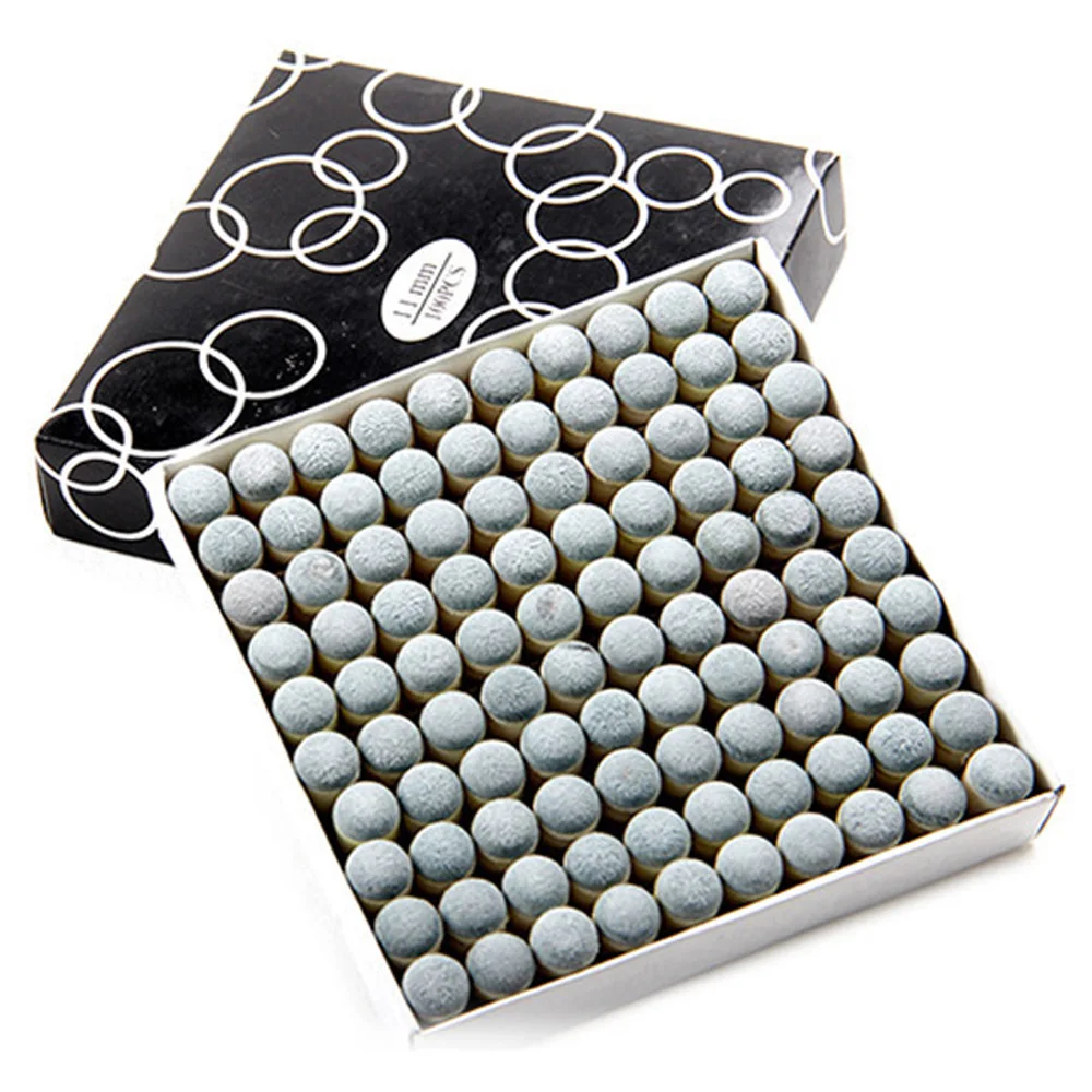 100Pcs Diameter 9/10/11/13mm Push-on Pool Snooker Billiard Tips Pool Cue Tips Slip-on Stick Billiard Accessories Grey Color
100Pcs Diameter 9/10/11/13mm Push-on Pool Snooker Billiard Tips Pool Cue Tips Slip-on Stick Billiard Accessories Grey Color